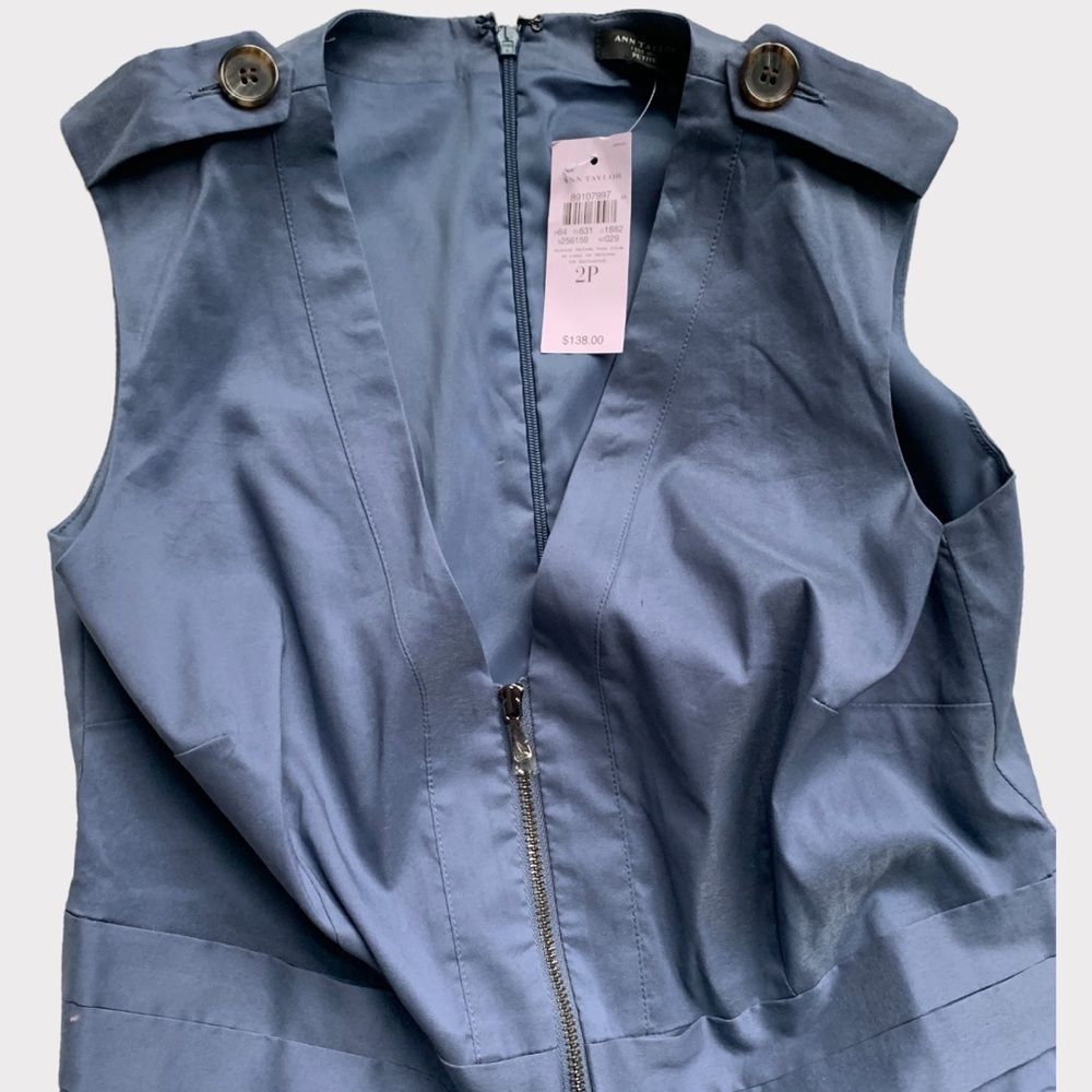 Ann Taylor blue color dress - Size 2P - NWT - Picture 2 of 8
